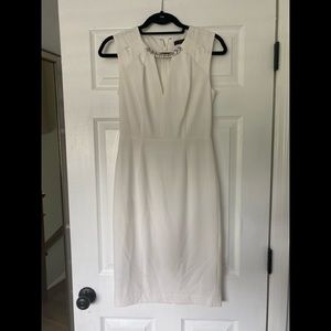 BCBG MAXAZRIA White Embellished Dress Size 2